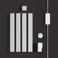 12 In. Multi-Color Smart Wi-Fi LED 4X Beam Light Kit And Corner, Works With Alexa/Hey Google/HomeKit/Siri -Lamp Parts lifx smart light panels lfx beamkit d4 1000