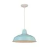1-Light Light Blue Warehouse Pendant With Metal Shade -Lamp Parts light blue hampton bay pendant lights af 1032r ltb 64 1000