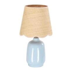 18.9 In. Blue End Table Lamps For Living Room And Bedroom (Set Of 2） -Lamp Parts light blue pia ricco table lamps 2002lb 2pk 44 1000
