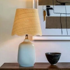 18.9 In. Blue End Table Lamps For Living Room And Bedroom (Set Of 2） -Lamp Parts light blue pia ricco table lamps 2002lb 2pk fa 1000