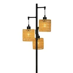 65 In. Light Brown Farmhouse Standing Tree Floor Lamps With Rattan Shades 15 65 In. Light Brown Farmhouse Standing Tree Floor Lamps With Rattan Shades -Lamp Parts light brown pia ricco floor lamps 1jay 62431 44 1000