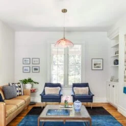 60 -Watt 1-Light Light Red Pendant Light With Glass Shade, Hanging Vintage Ceiling Light Fixture -Lamp Parts light red adsensty pendant lights hd 1 brlr d7005 a0 1000