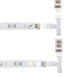 Flexible Corner Connector/Extension Cable For Philips Hue Lightstrip Plus (2 In. 4-Pack, White - Micro 6-Pin V4) 11 Flexible Corner Connector/Extension Cable For Philips Hue Lightstrip Plus (2 In. 4-Pack, White - Micro 6-Pin V4) -Lamp Parts litcessory under cabinet lighting accessories hue aus cornerflex w04 4f 1000