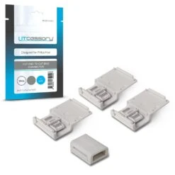 Cut-End To Cut-End Connector For Philips Hue Lightstrip Plus (4-Pack, White - MICRO 6-PIN V4)