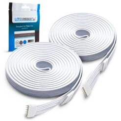 Extension Cable For Philips Hue Lightstrip Plus (10 Ft. 2-Pack, White - Standard 6-Pin V3)