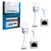 RJ45 To 6-Pin Ethernet Cable Adapter For Philips Hue Lightstrip Plus (4-Pack - 2 Pairs, White - Standard 6-Pin V3) -Lamp Parts litcessory under cabinet lighting accessories lit aus rj45 w04 64 1000