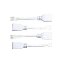 RJ45 To 6-Pin Ethernet Cable Adapter For Philips Wiz LED Light Strips (4-Pack - 2-Pairs, White) -Lamp Parts litcessory under cabinet lighting accessories wiz aus rj45 w04a 1f 1000