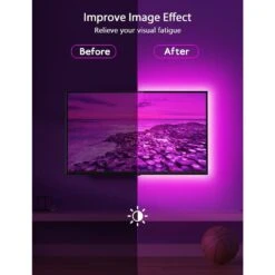 Lights For TV Led Backlight, 9.84ft RGB Led Strip Lights USB TV Lights Behind 32-43in TV, APP Remote Control Music Sync -Lamp Parts lukyamzn rope lights sa04 327b029 44 1000