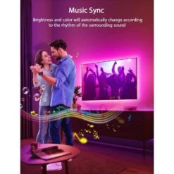 Lights For TV Led Backlight, 9.84ft RGB Led Strip Lights USB TV Lights Behind 32-43in TV, APP Remote Control Music Sync -Lamp Parts lukyamzn rope lights sa04 327b029 fa 1000