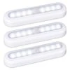 Cool White LED Motion Sensor Stick-on Light Lamp For Closet, Stairs, Under Cabinet, 3-Pack -Lamp Parts lukyamzn under cabinet lighting accessories sa1127b450 64 1000