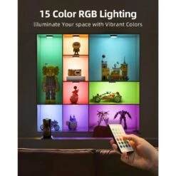 White LED Lamp Puck Light With Remote, Motion Sensor 12 RGB, 6-Pack, Magnetic Stick-On For Under Cabinet -Lamp Parts lukyamzn under cabinet lighting accessories sa1127b453 44 1000