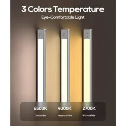 White LED Under Cabinet Lighting Lamp 3 Color Temperature Motion Sensor Light, 2 Pack, Adjustable Brightness For Kitchen 12 White LED Under Cabinet Lighting Lamp 3 Color Temperature Motion Sensor Light, 2 Pack, Adjustable Brightness For Kitchen -Lamp Parts lukyamzn under cabinet lighting accessories sa1127b457 c3 1000