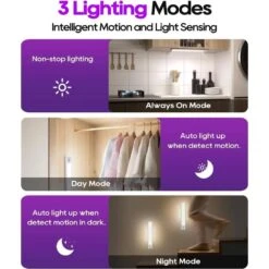 White LED Under Cabinet Lighting Lamp 3 Color Temperature Motion Sensor Light, 2 Pack, Adjustable Brightness For Kitchen 16 White LED Under Cabinet Lighting Lamp 3 Color Temperature Motion Sensor Light, 2 Pack, Adjustable Brightness For Kitchen -Lamp Parts lukyamzn under cabinet lighting accessories sa1127b457 fa 1000