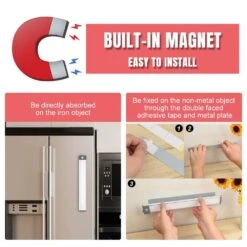 White LED Motion Sensor Cabinet Light Lamp Magnetic Under Counter Closet Lighting Rechargeable Night Light Bar-2 Pack -Lamp Parts lukyamzn under cabinet lighting accessories sa1127b459 44 1000