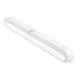 White LED Closet Light With Motion Sensor And Light Sensor Lamp, Adjustable Light Beam, 14-Inch Panel