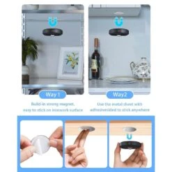 White LED Lamp Puck Lights With Remote Control, Rechargeable Under Cabinet Lighting, Dimmable Push Light (6-Pack) -Lamp Parts lukyamzn under cabinet lighting accessories sa1127b482 fa 1000