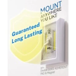 White LED Closet Light Tap Light Lamp, Touch Push Night Light, Wireless Wall Mount Under Cabinet, Shelf -Lamp Parts lukyamzn under cabinet lighting accessories sa1127b487 1f 1000