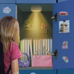 Black Magnetic LED Puck Light Lamp With Timer Control, Multi-Color Changing For Locker Decoration -Lamp Parts lukyamzn under cabinet lighting accessories sa1127b490 fa 1000