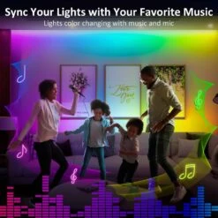 White RGB LED Under Cabinet Lighting Lamp Kit W/ Smart App & Remote Control (3-Pack) -Lamp Parts lukyamzn under cabinet lighting accessories sa1127b491 44 1000