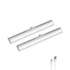 2 Pack White Rechargeable LED Closet Light Lamp W/ Motion Sensor, 3 Color Temps & Dimmable, Magnetic 1 2 Pack White Rechargeable LED Closet Light Lamp W/ Motion Sensor, 3 Color Temps & Dimmable, Magnetic -Lamp Parts lukyamzn under cabinet lighting accessories sa1127b492 64 1000