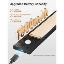 White LED Lamp Under Cabinet Lighting, 5-Pack, Motion Sensor, Dimmable, 3 Color Temps, Magnetic, With Remote Control -Lamp Parts lukyamzn under cabinet lighting accessories sa1127b497 4f 1000