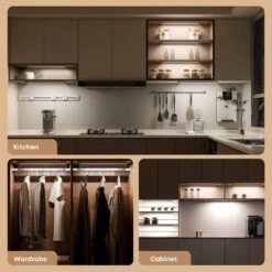White LED Under Cabinet Light Lamp W/ Motion Sensor And Dimming Rechargeable Indoor Lighting For Kitchen Closet 2-Pack 12 White LED Under Cabinet Light Lamp W/ Motion Sensor And Dimming Rechargeable Indoor Lighting For Kitchen Closet 2-Pack -Lamp Parts lukyamzn under cabinet lighting accessories sa1127b502 44 1000