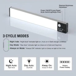 White LED Lamp Under Cabinet Lighting With Motion Sensor, 3-Pack Rechargeable Dimmable Closet Lights For Kitchen -Lamp Parts lukyamzn under cabinet lighting accessories sa1127b509 1f 1000