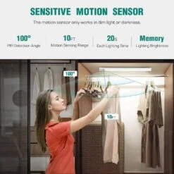 2-Pieces LED Lamp Under Cabinet Light W/ Motion Sensor, USB Rechargeable, Adjustable Brightness And 3-Light Modes, White -Lamp Parts lukyamzn under cabinet lighting accessories sa17 227b207 4f 1000