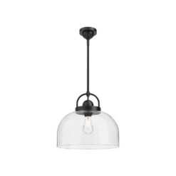 Lancaster 15 In. 1 Light 60-Watt Matte Black Pendant Light