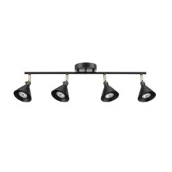 Globe Electric Tristan 2.17 Ft. 4-Light Matte Black Linear Track Lighting Kit