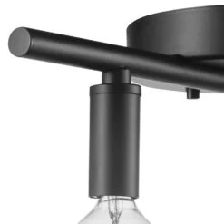 Globe Electric Monroe 2.36 Ft. 4-Light Matte Black Slim Profile Fixed Track Lighting Kit -Lamp Parts matte black globe electric track lighting kits 59968 1f 1000