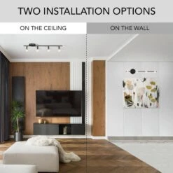 Globe Electric Monroe 2.36 Ft. 4-Light Matte Black Slim Profile Fixed Track Lighting Kit -Lamp Parts matte black globe electric track lighting kits 59968 44 1000