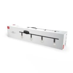 Globe Electric Monroe 2.36 Ft. 4-Light Matte Black Slim Profile Fixed Track Lighting Kit -Lamp Parts matte black globe electric track lighting kits 59968 76 1000