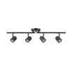 Globe Electric Roland 2.67 Ft. 4-Light Matte Black Flexible Track Lighting Kit -Lamp Parts matte black globe electric track lighting kits 60029 64 1000