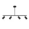 Globe Electric Willard 2.92 Ft. 4-Light Matte Black Adjustable Height Linear Track Lighting Kit