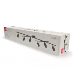 Globe Electric 5.35 Ft. 6-Light Matte Black Flexible Track Lighting Kit With Center Swivel Bars -Lamp Parts matte black globe electric track lighting kits 91002802 76 1000