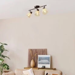 Globe Electric Japandi 1.8 Ft. Matte Black Indoor Hard Wired Track Lighting Kit With Bamboo Shades Step Heads -Lamp Parts matte black globe electric track lighting kits 91005481 c3 1000