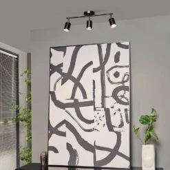 Globe Electric Pratt Less Than 2 Ft. Matte Black Hard Wired 3-Light Track Lighting Kit With Pivoting Cylinder Track Heads -Lamp Parts matte black globe electric track lighting kits 91007811 d4 1000