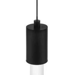 Bellingham 8-Watt Matte Black Integrated LED Mini Pendant With Acrylic Shade -Lamp Parts matte black hampton bay pendant lights hd7972c1 40 1000