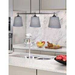 Monroe 3-Light Matte Black Billiard Light -Lamp Parts matte black pool table lights 2r636mb4082 31 1000