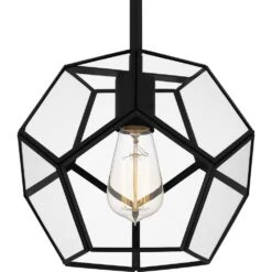 Kinslee 1-Light Matte Black Mini Pendant 10 Kinslee 1-Light Matte Black Mini Pendant -Lamp Parts matte black quoizel pendant lights qpp5593mbk 4f 1000