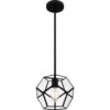 Kinslee 1-Light Matte Black Mini Pendant