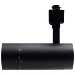 Matte Black 15-Watt Adjustable Beam Integrated LED Fixed Track Cylinder Head -Lamp Parts matte black satco track lighting heads th732 4f 1000