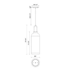 Soji 6 In. 1 Light 60-Watt Matte Black/Smoked Solid Glass Pendant Light -Lamp Parts matte black smoked solid glass alora mood pendant lights pd401606mbsm 76 1000