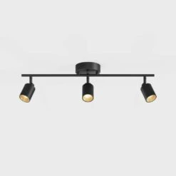 Shura 3-Light Black Integrated LED Track Light With Rotatable Heads, 2 Ft. Fixed Track Lighting Kit, 3000k, 1470 Lumens 18 Shura 3-Light Black Integrated LED Track Light With Rotatable Heads, 2 Ft. Fixed Track Lighting Kit, 3000k, 1470 Lumens -Lamp Parts matte black vidalite track lighting kits ce1007791 76 1000