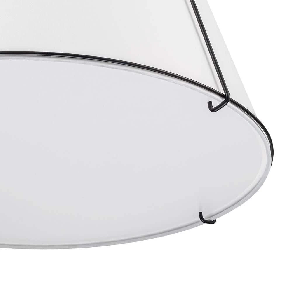 Haven 4-Light 23.6 In.W Matte Black Modern Farmhouse Drum Pendant Light With Fabric For Kitchen 10 Haven 4-Light 23.6 In.W Matte Black Modern Farmhouse Drum Pendant Light With Fabric For Kitchen - Image 8