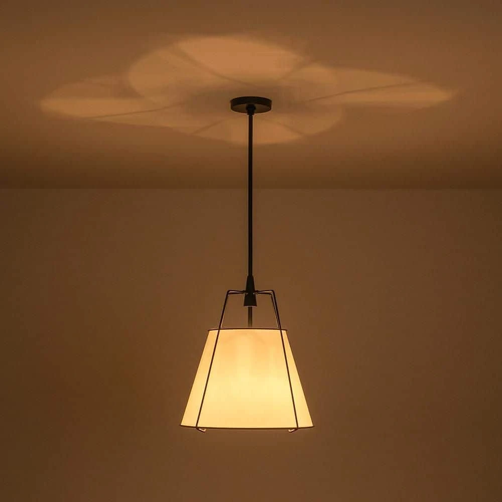 Haven 4-Light 15 In.W Matte Black Modern Farmhouse Drum Pendant Light With Fabric For Kitchen 7 Haven 4-Light 15 In.W Matte Black Modern Farmhouse Drum Pendant Light With Fabric For Kitchen - Image 5