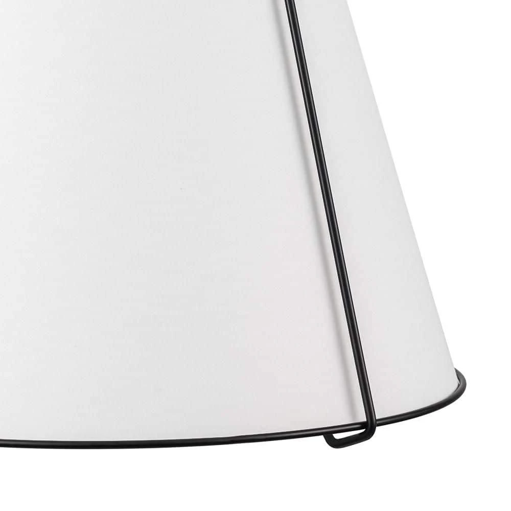 Haven 4-Light 15 In.W Matte Black Modern Farmhouse Drum Pendant Light With Fabric For Kitchen 12 Haven 4-Light 15 In.W Matte Black Modern Farmhouse Drum Pendant Light With Fabric For Kitchen - Image 10