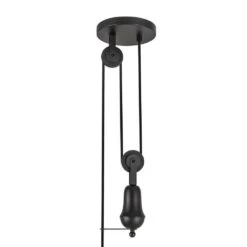 Ellen 20-in 1 Light 60-Watt Matte Black/White Linen Pendant Light -Lamp Parts matte black white linen alora mood pendant lights pd447120mbwl 44 1000