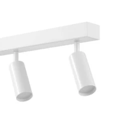 Globe Electric Bianca 28 In. 4-Light Matte White Dimmable LED Integrated Ceiling Track Lighting With Pivoting Cylinder Track Heads -Lamp Parts matte globe electric track lighting kits 91009667 4f 1000